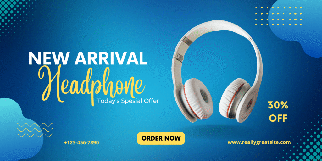 blue gradient electronic sale promotion banner